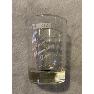 4 oz. Bar & Kitchen PROFESSIONAL MEASURING GLASS Tempered Jigger Shot Multi Tool